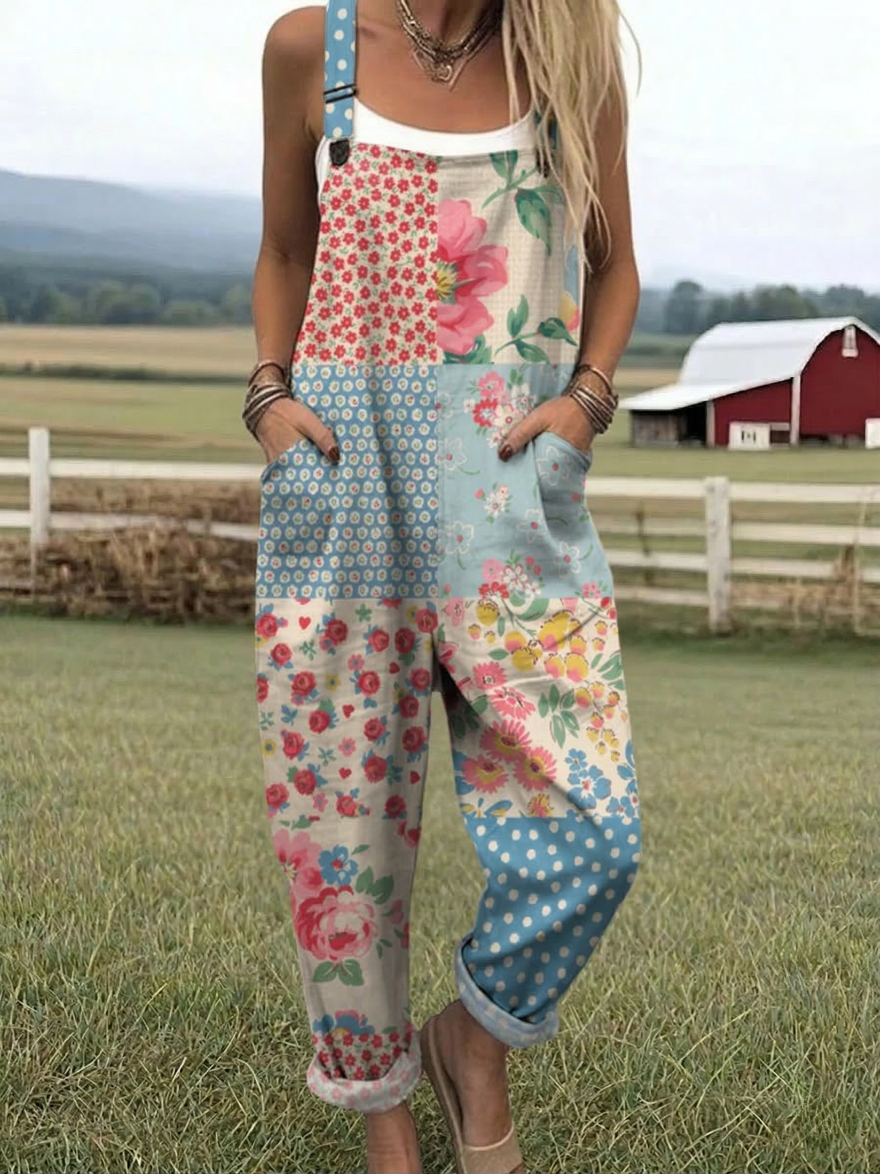 DEBORAH™ | Patchwork Jumpsuit
