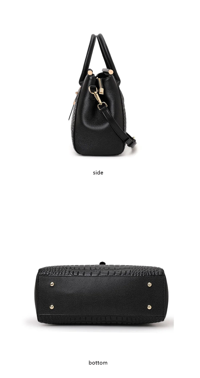 The Clarity Tote – Timeless Elegance in Genuine Leather