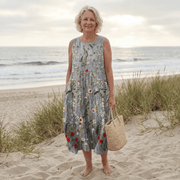 CARINA™ | Embroidered Meadow Midi Dress