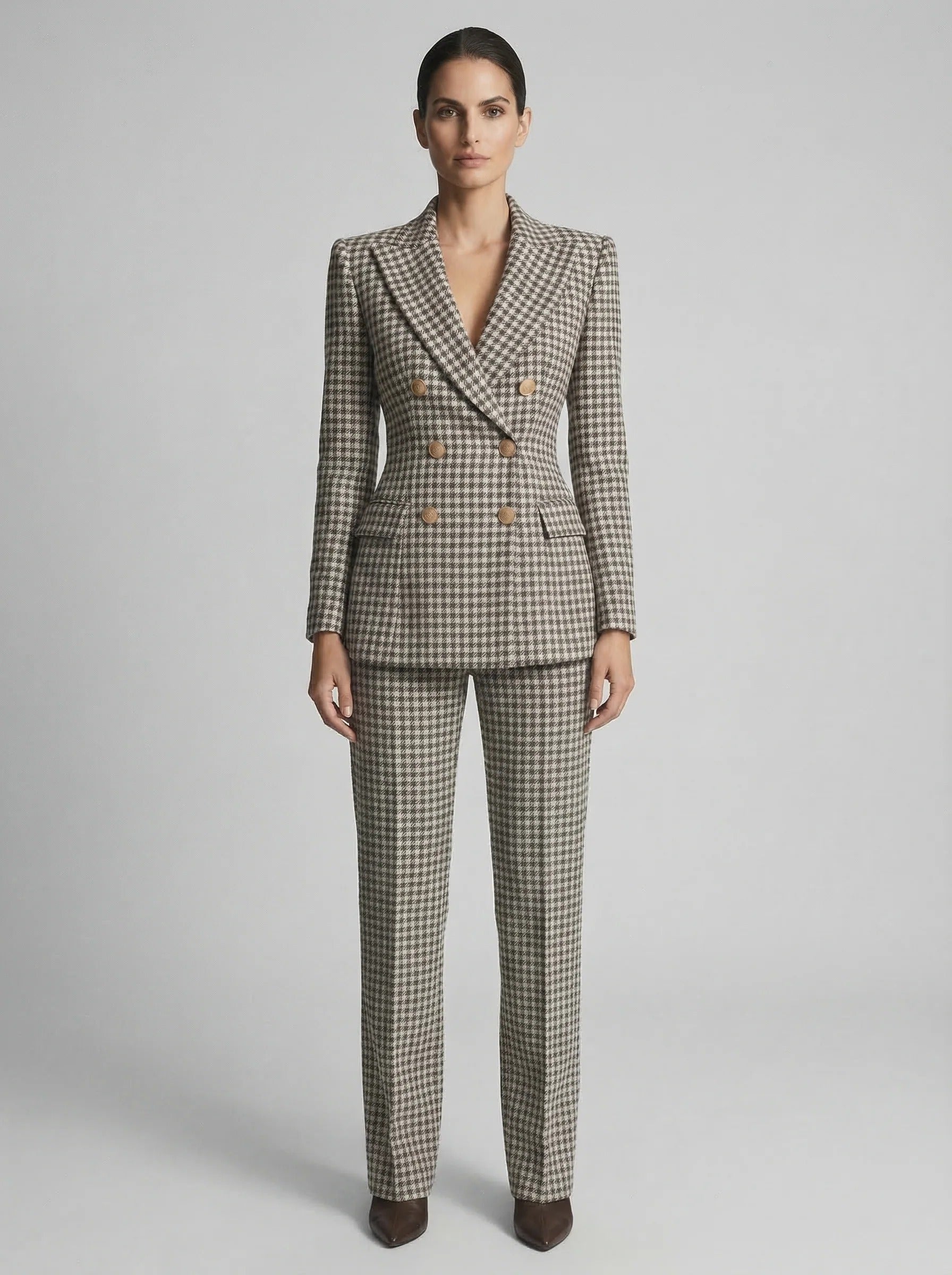 NOVEA™ | Check Blazer Set