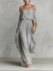ORIANA™ | Chiffon Two-Piece Set