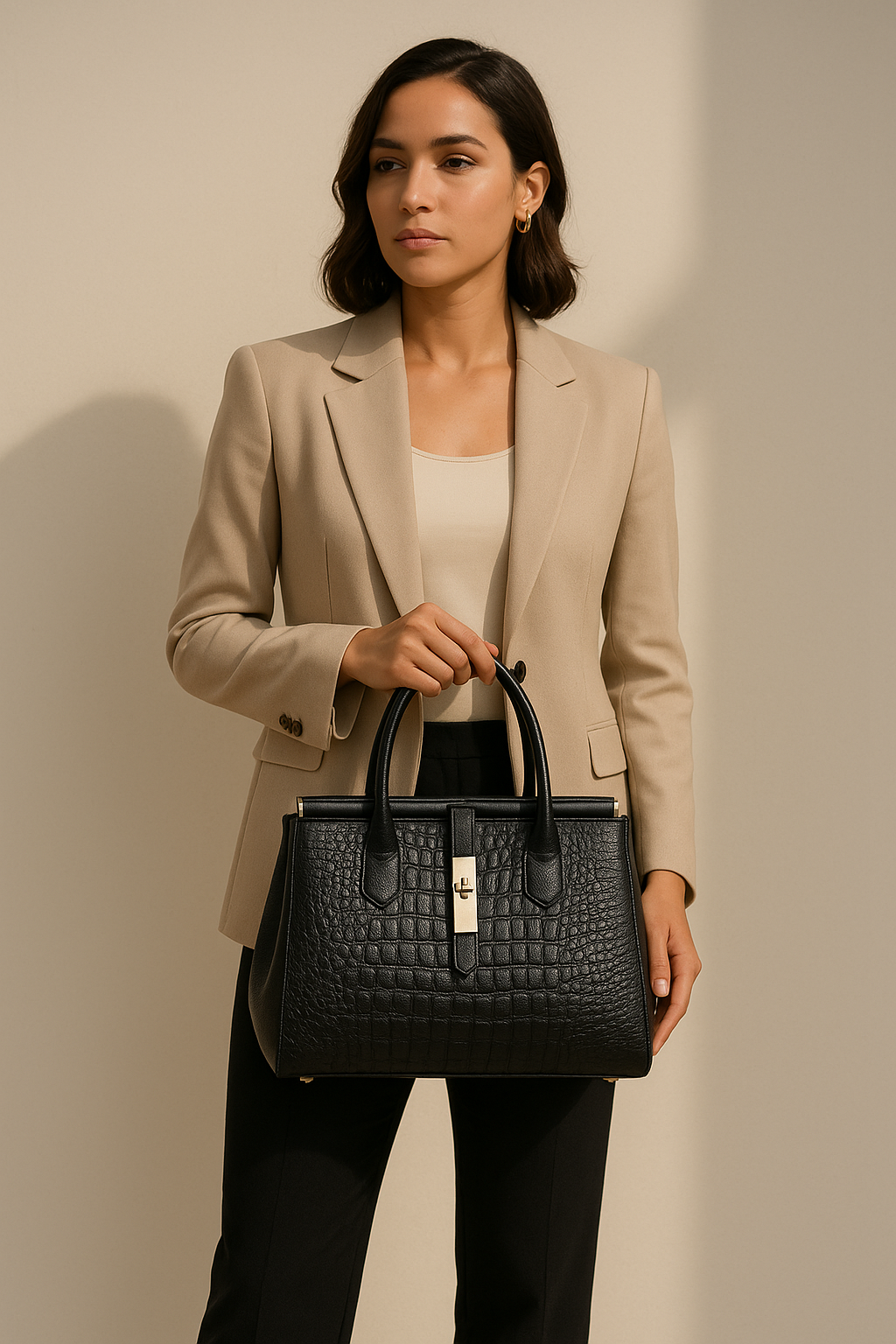 The Clarity Tote – Timeless Elegance in Genuine Leather